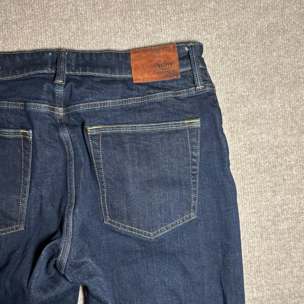 Flint & Tinder Slim Fit Dark Wash Denim Jeans Men’s 31x32 - Picture 14 of 16